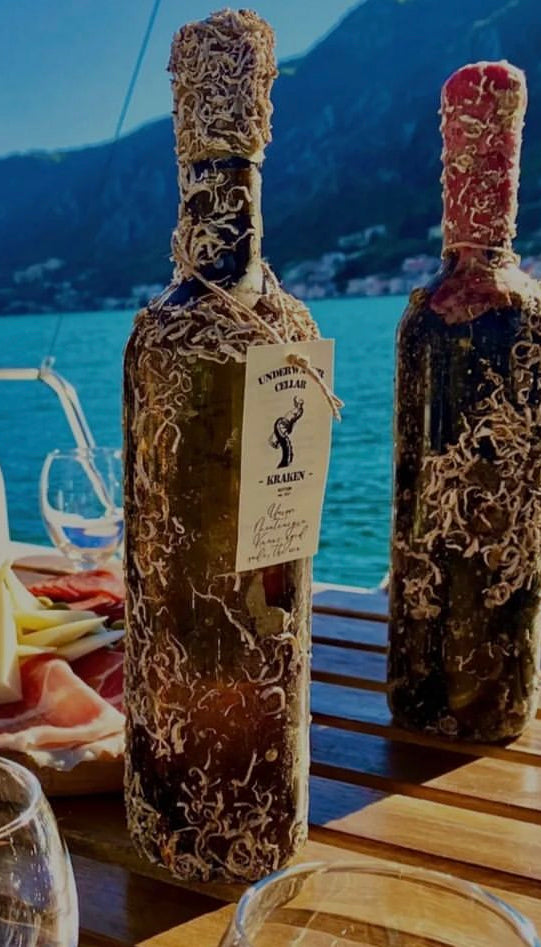 Kraken Underwater Celler - Vranac – Rückseite mit Produktangaben