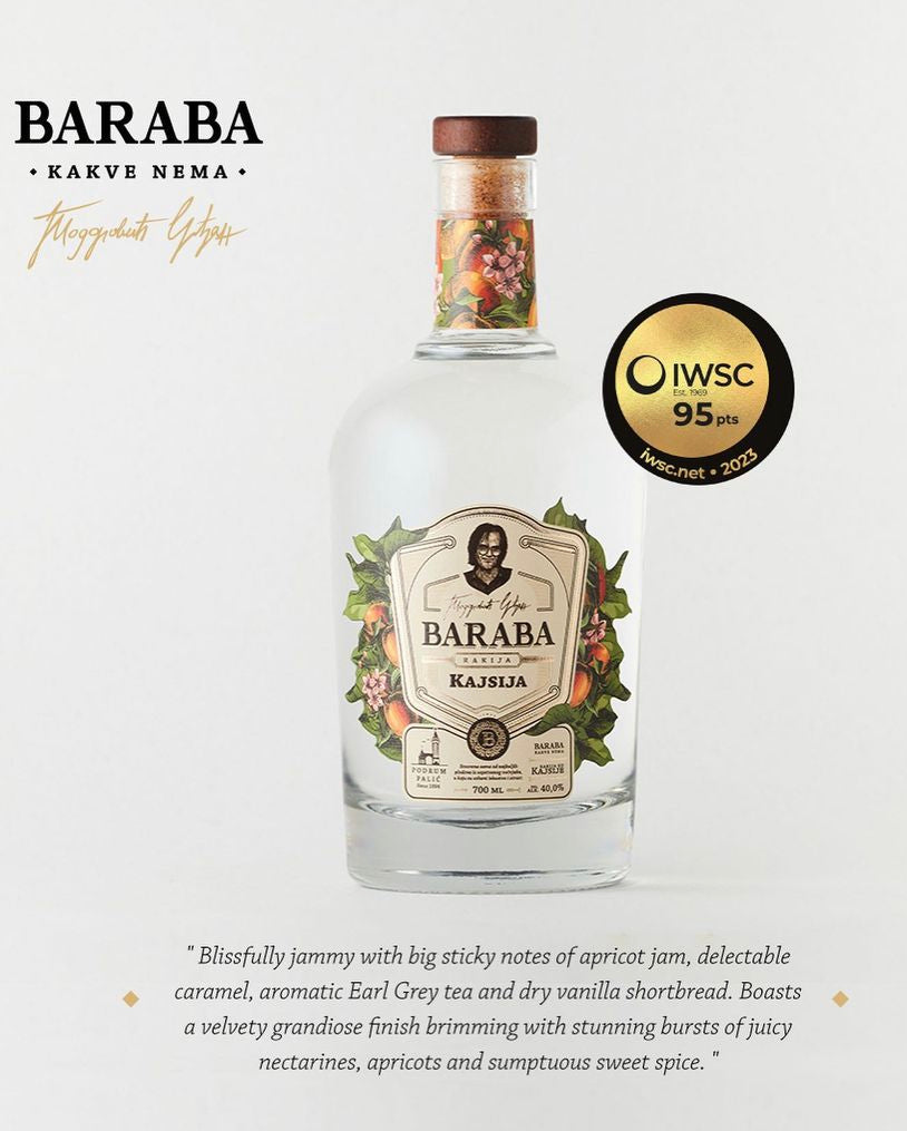 Podrum Palić Baraba Kajsija Premium – Premium-Aprikosenbrand (Rakija) aus Serbien | MyVinoDeal – Etikettendetail 2