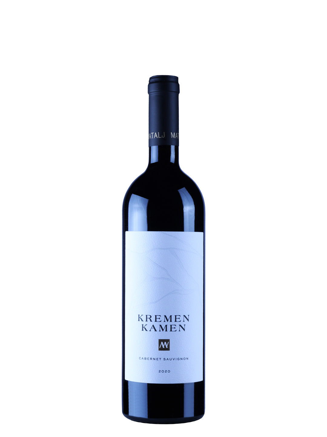 Matalj Kremen Kamen Cabernet Sauvignon 2020, Flaschenfoto mit hellem Etikett