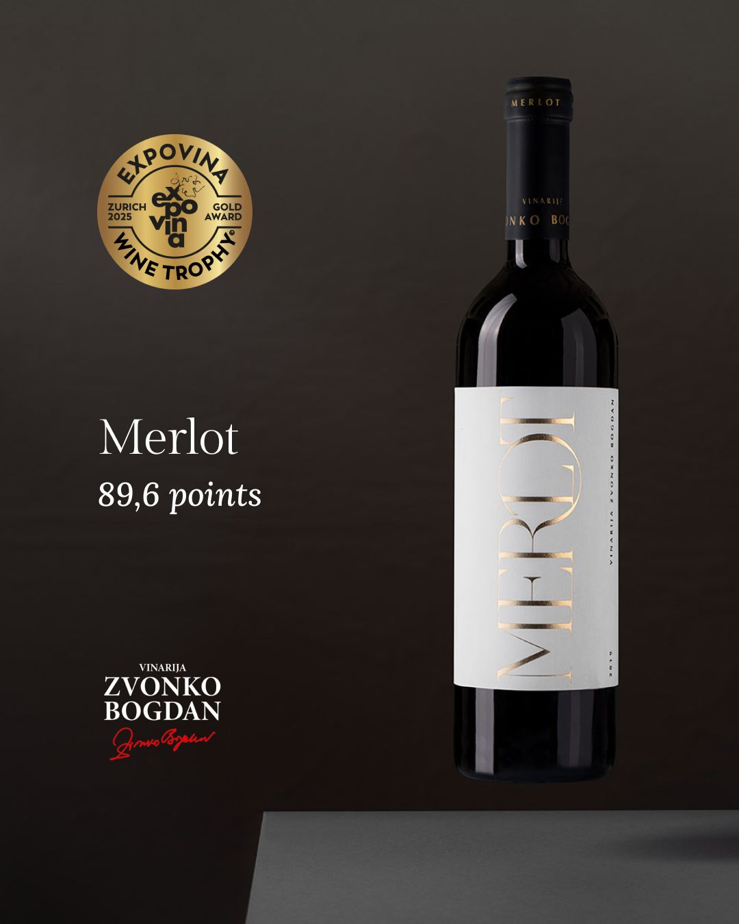 Zvonko Bogdan Merlot Premium, angebotener Jahrgang 2023