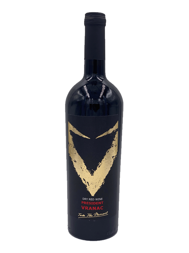 BT Winery President Vranac 2024 – Vranac-Rotwein aus Beška, Fruška Gora, Serbien