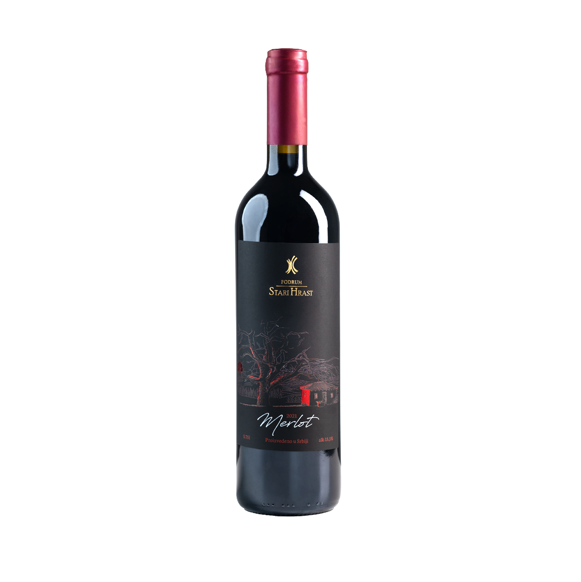Stari Hrast Merlot – Rotwein von Stari Hrast, Serbien