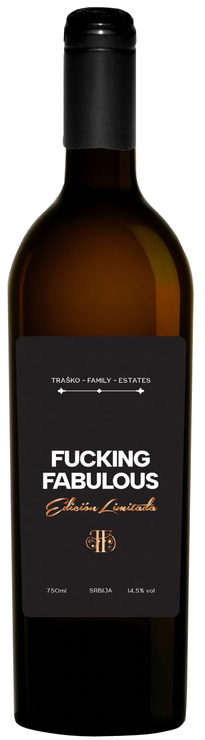 Traško Fucking Fabulous  Edición Limitada Cuvée – Etikettendetail, Traško