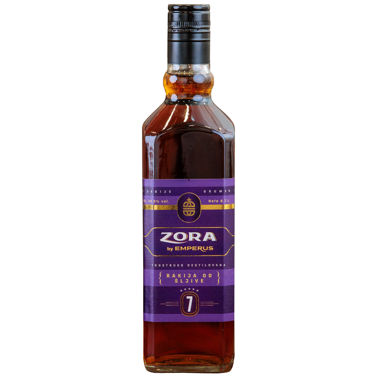Zora 7 Plum Brandy by Emperus 0.7L – Premium-Rakija aus Serbien | MyVinoDeal